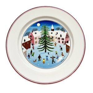 Villeroy & Boch NAIF CHRISTMAS Porcelain Salad Plate Dessert Side 8.25" Germany